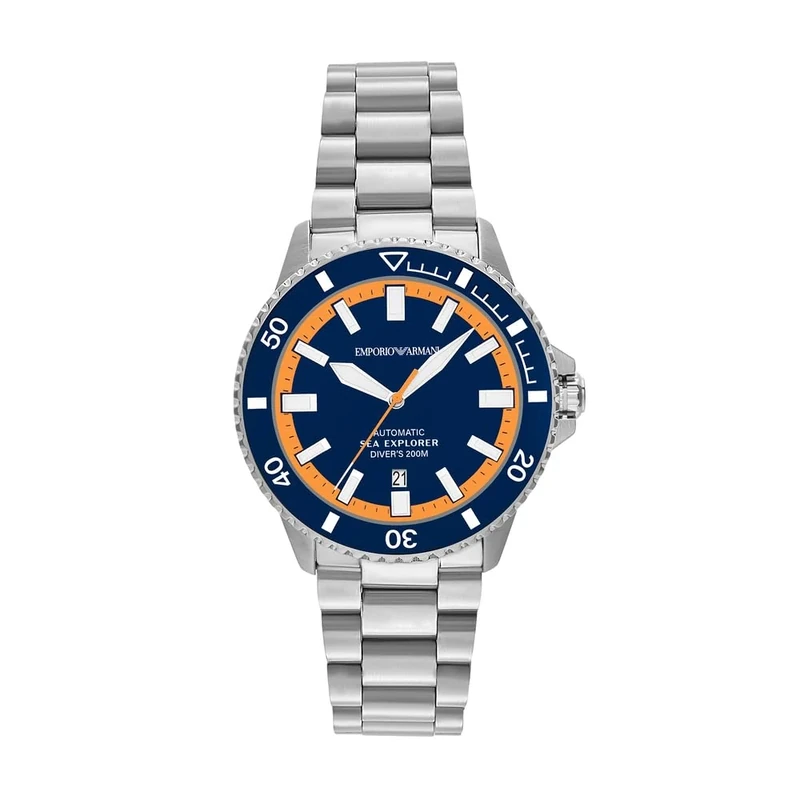 Emporio Armani Men's 42MM Silver-Tone Stainless Steel Watch, AR60090