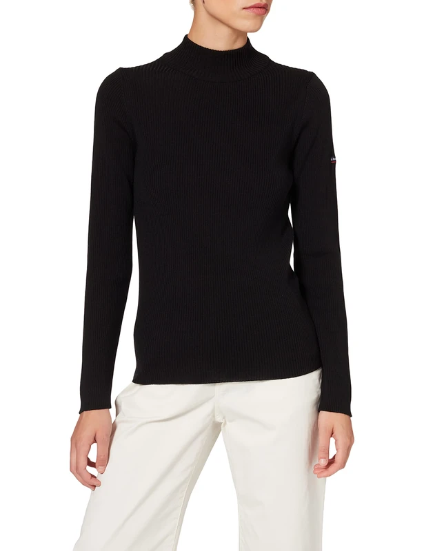 Armor Lux Women's Pull ''Combourg'' Femme Pullover Sweater, Black, 6