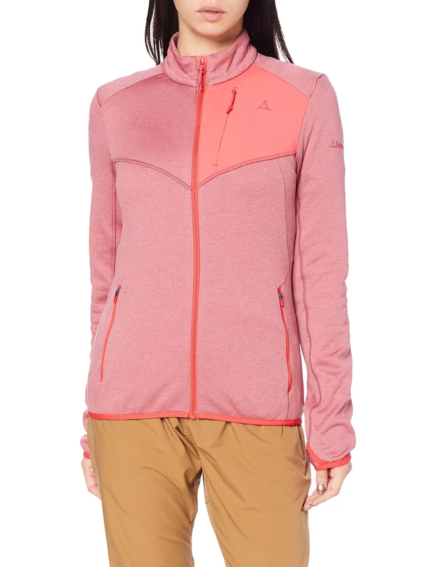 Schöffel Houston1 Fleece Jacket Women's Fleece Jacket - Red Moscato, 40