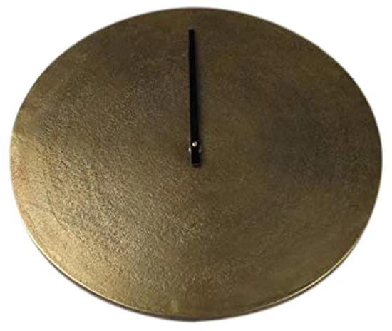 AM-Design Clock, aluminium, Brown, 38x38x3 cm