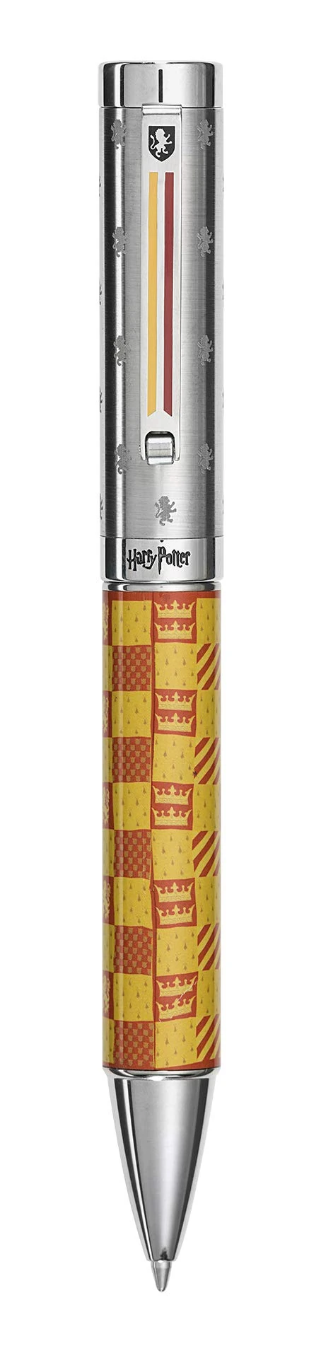 Montegrappa Harry Potter Gryffindor Stainless Steel Ballpoint Pen with Gryffindor Logo in Orange/Red with Twist Mechanism Dimensions 14.2 x 1.48 cm 54.50 g ISHPRBGF