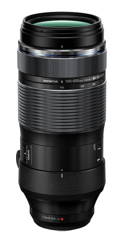 M.Zuiko DIGITAL ED 100-400mm F5.0-6.3 IS, Super Telephoto Zoom, Suitable for All MFT Cameras (Olympus OM-D & PEN Models, Panasonic G-Series), Black