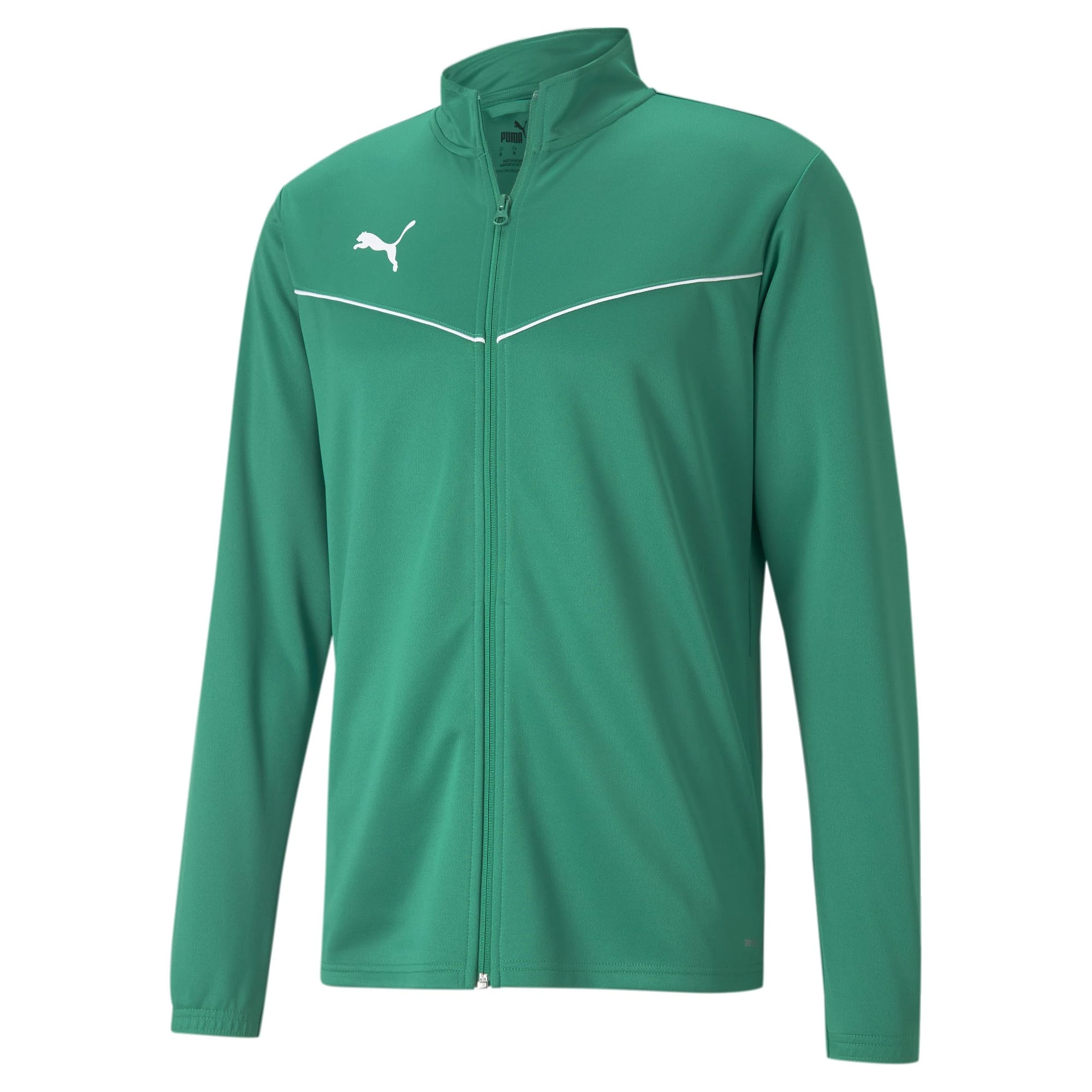 PUMA Men's teamRISE Training Poly Jacket Track, Pepper Green White, XL