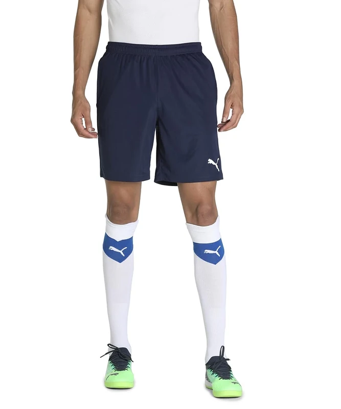 PUMA Men's Teamrise Training Knitted Shorts, Peacoat-puma White, 3XL UK