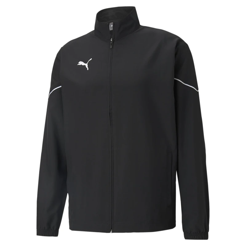 PUMA Men's teamRISE Sideline Jacket Woven Black White, XL