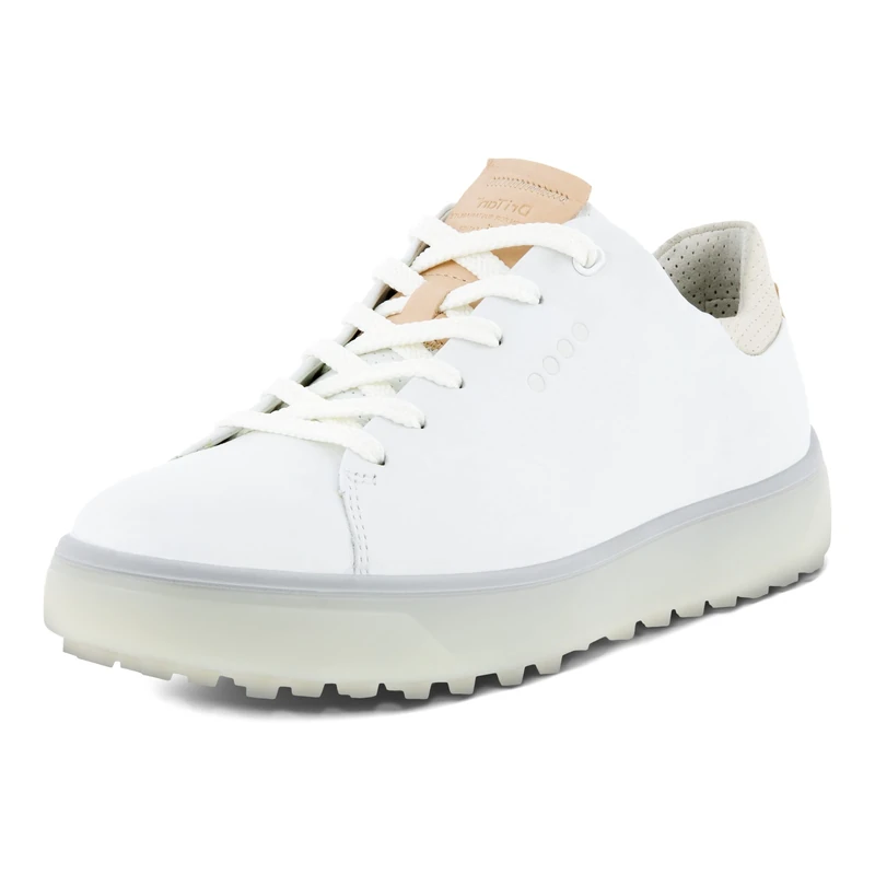 ECCO Women's Tray Golf Shoe, Bright White, 8.5 UK