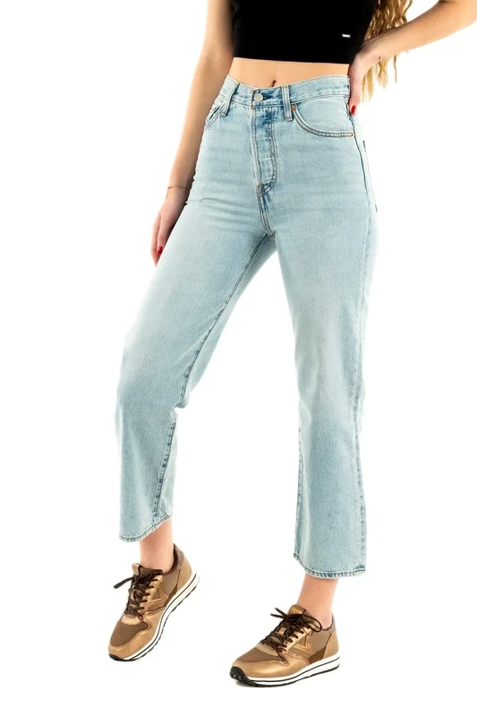 Levi's Women's Ribcage Straight Ankle, Middle Road, 31W / 29L