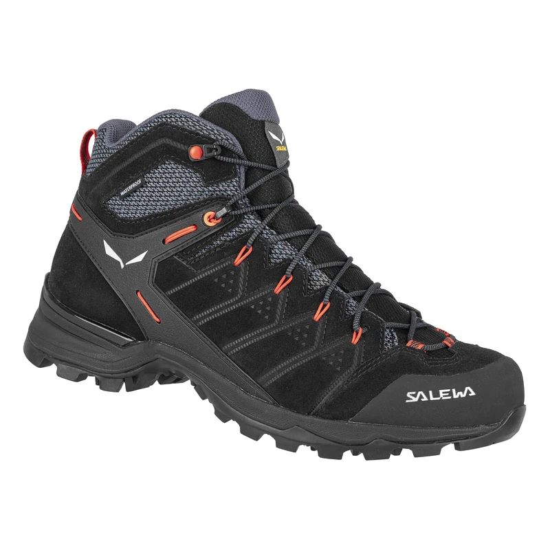 Salewa Ms Alp Mate Mid Ptx, Black Out/Fluo Orange, 6, Male
