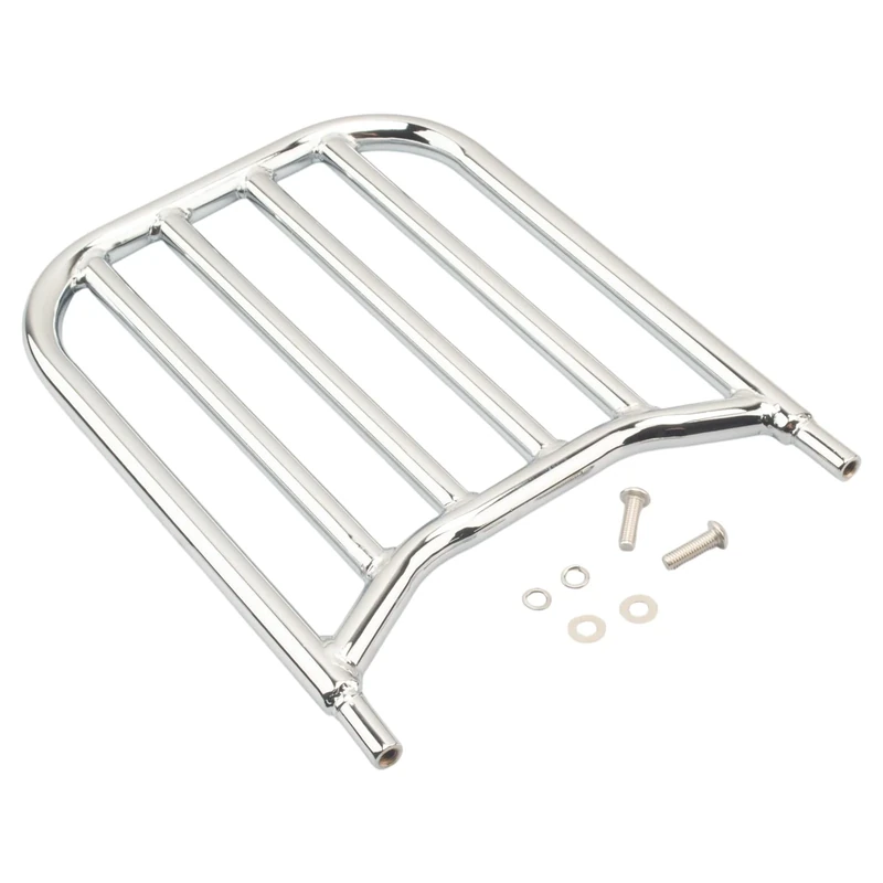Backrest Sissy Bar Rear Luggage Rack For 2014-2019 Indian Chieftain Chief Springfield Roadmaster Dark Horse Classic Vintage (Chrome)
