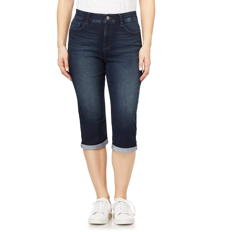 Angels Forever Young Women's 360 Sculpt Stretch Crop Jeans - Blue - 8 - Image 1