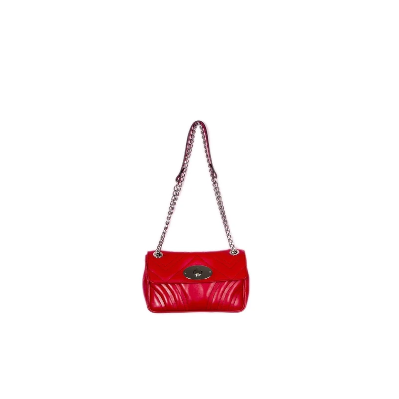 L’Intervalle Women's Juliet Tote Bag, Red Leather, Mediano