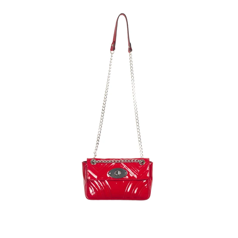 L’Intervalle Women's Juliet Tote Bag, Red Patent, Mediano