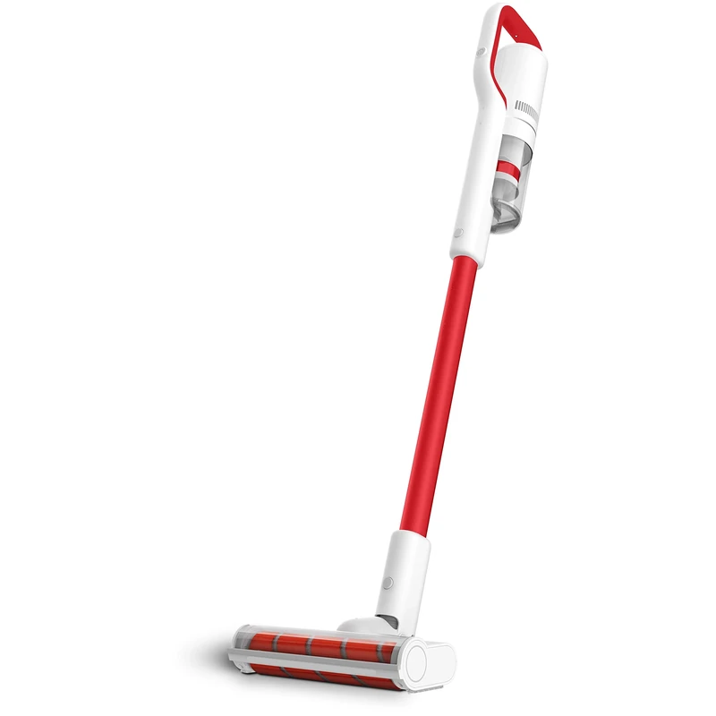 Roidmi R15 Cordless Cleaner, Anti Tangle Hair Brush Head, 2 in 1 Stick Vacuum, Magnetic Wall Mount, Lightweight, Powerful Cleaning, Red and White