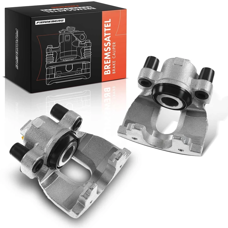 Frankberg 2x Brake Caliper Disc Brake Rear Left Right Compatible with S60 I 384 S70 874 S80 I 184 V70 II 285 XC70 Cross Country 295 Replace# 8251312