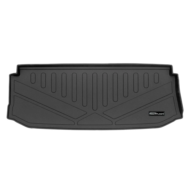 SMARTLINER Custom Cargo Trunk Liner Floor Mat Behind 3rd Row Black for 2020-21 Highlander Only Fits Limited & Platinum Trims