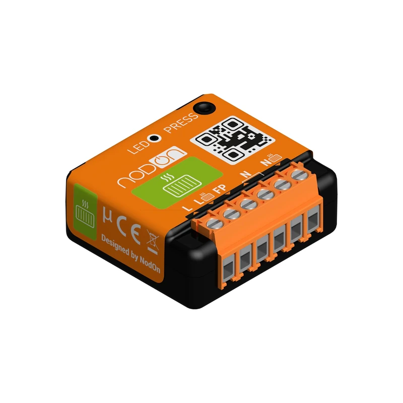 Nodon SIN-2-FP-00 Enocean Heating Module Pilot Wire, Orange, Small - Image 1