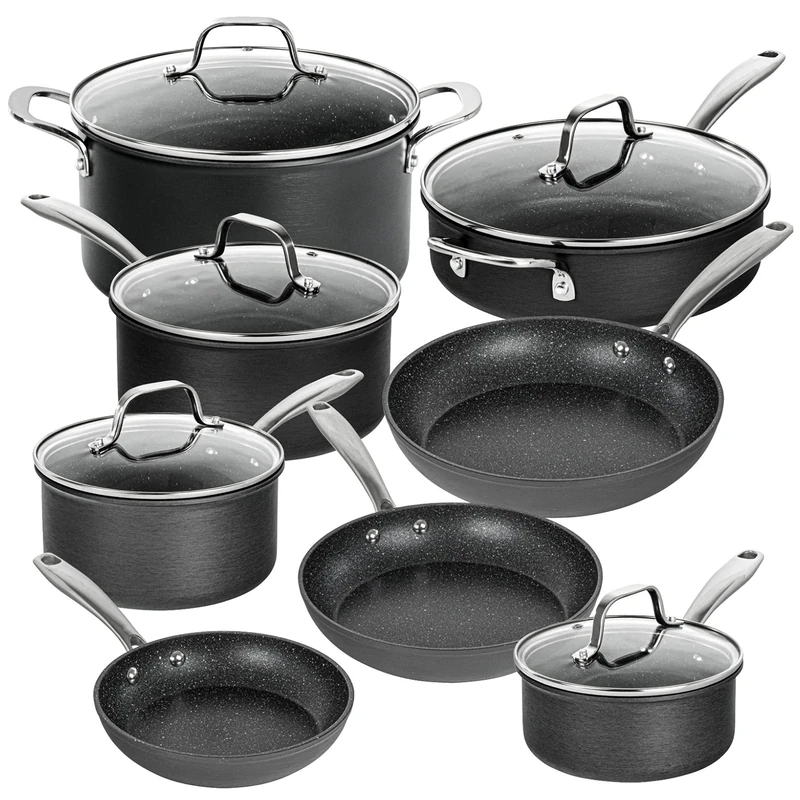 Granitestone Pro 13 Piece Hard Anodized Cookware Set