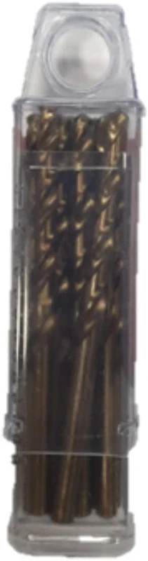 fischer 543265 Metal Drill Bit HSS-CO DIN338 9.5 x 81/125 (Pack of 5), Grey, 9.5 x 81/125 (5Uds)