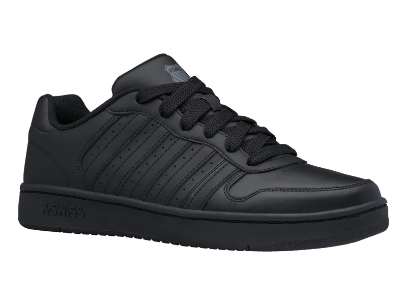 K-Swiss Men's Court Palisades Sneaker, Black/Black, 6.5 UK