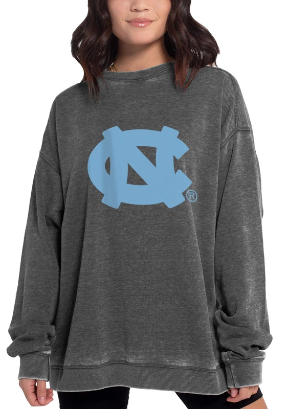 NCAA North Carolina Tar Heels Womens Campus Pullover, Charcoal, X-Large