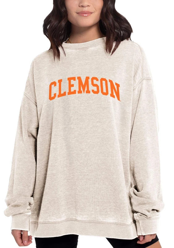 Chicka-D NCAA womens Burnout Fleece Pullover