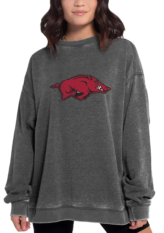 Chicka-D NCAA womens Campus Pullover Charcoal