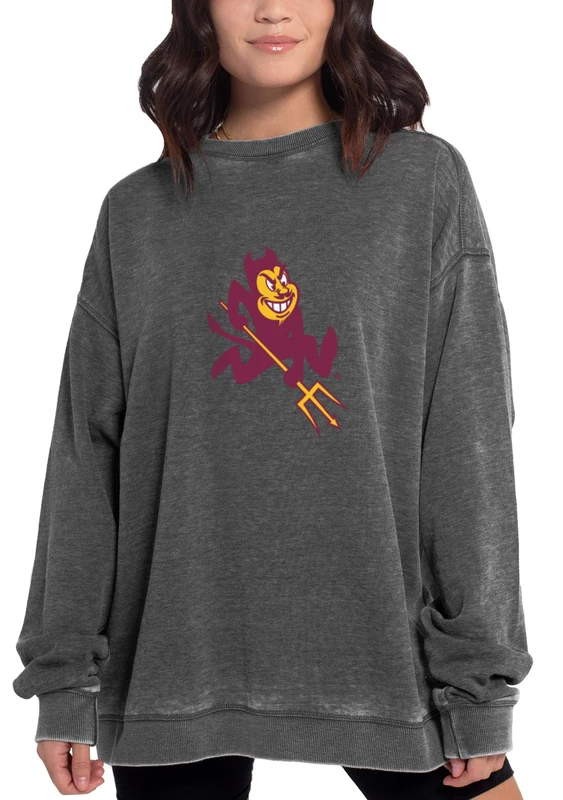 Chicka-D NCAA womens Campus Pullover Charcoal