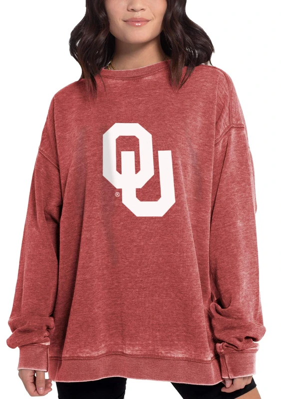 Chicka-D NCAA womens Campus Pullover Cardinal