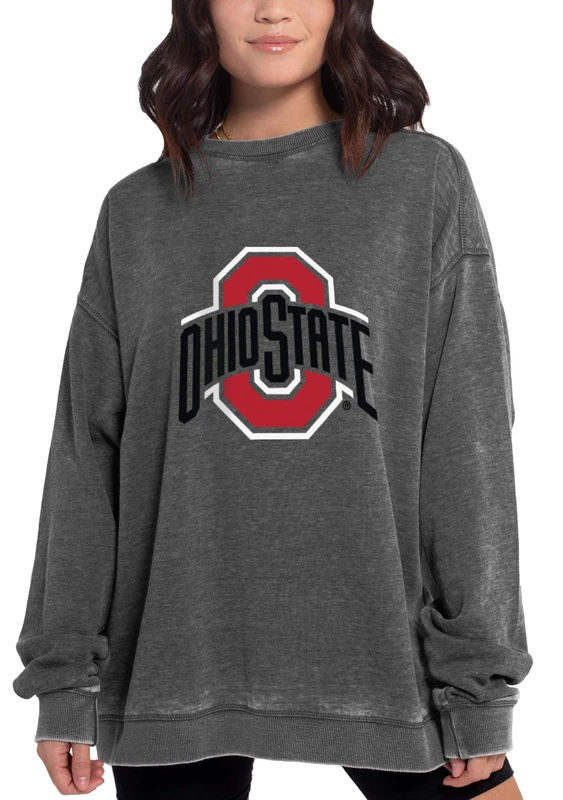 Chicka-D NCAA womens Campus Pullover Charcoal