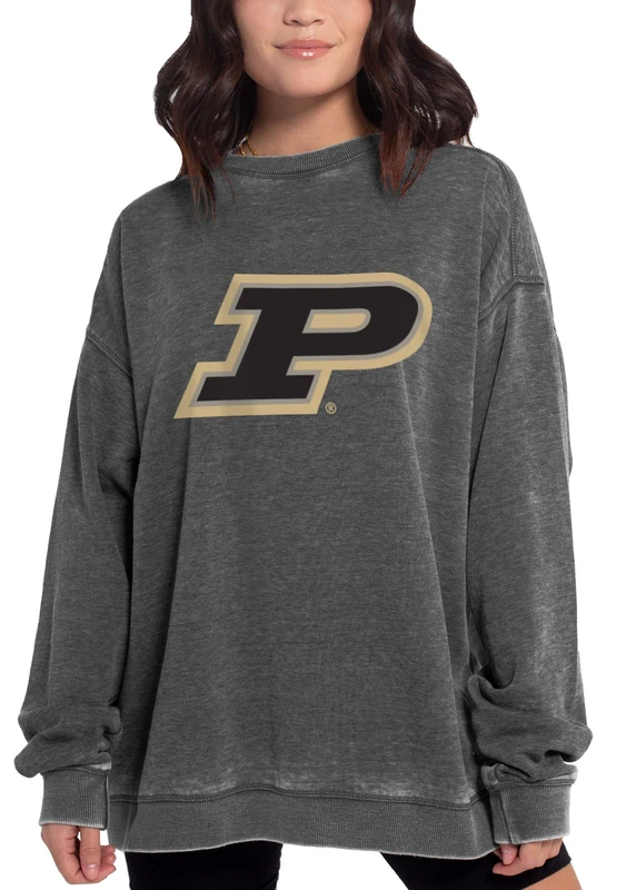NCAA Purdue Boilermakers Womens Campus Pullover, Charcoal, X-Large