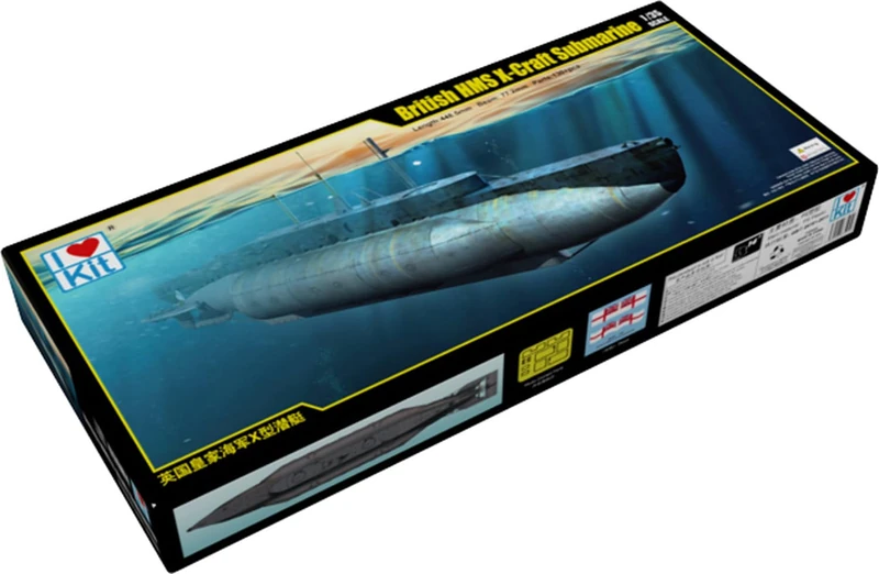 I Love Kit ILK63504 1:35 British HMS X-Craft Submarine Model Kit