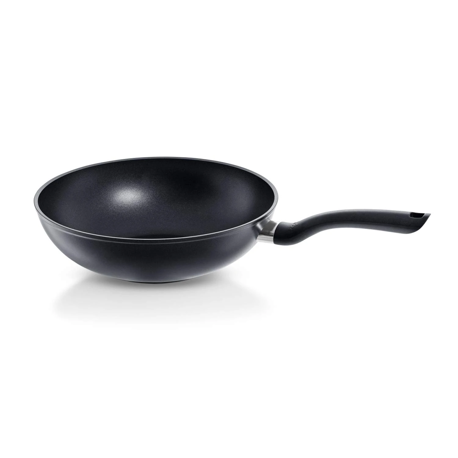 Fissler Cenit/Aluminium Wok Asian Pan (Diameter 28 cm) Coated Non-Stick High Rim Induction Black 11 Inches