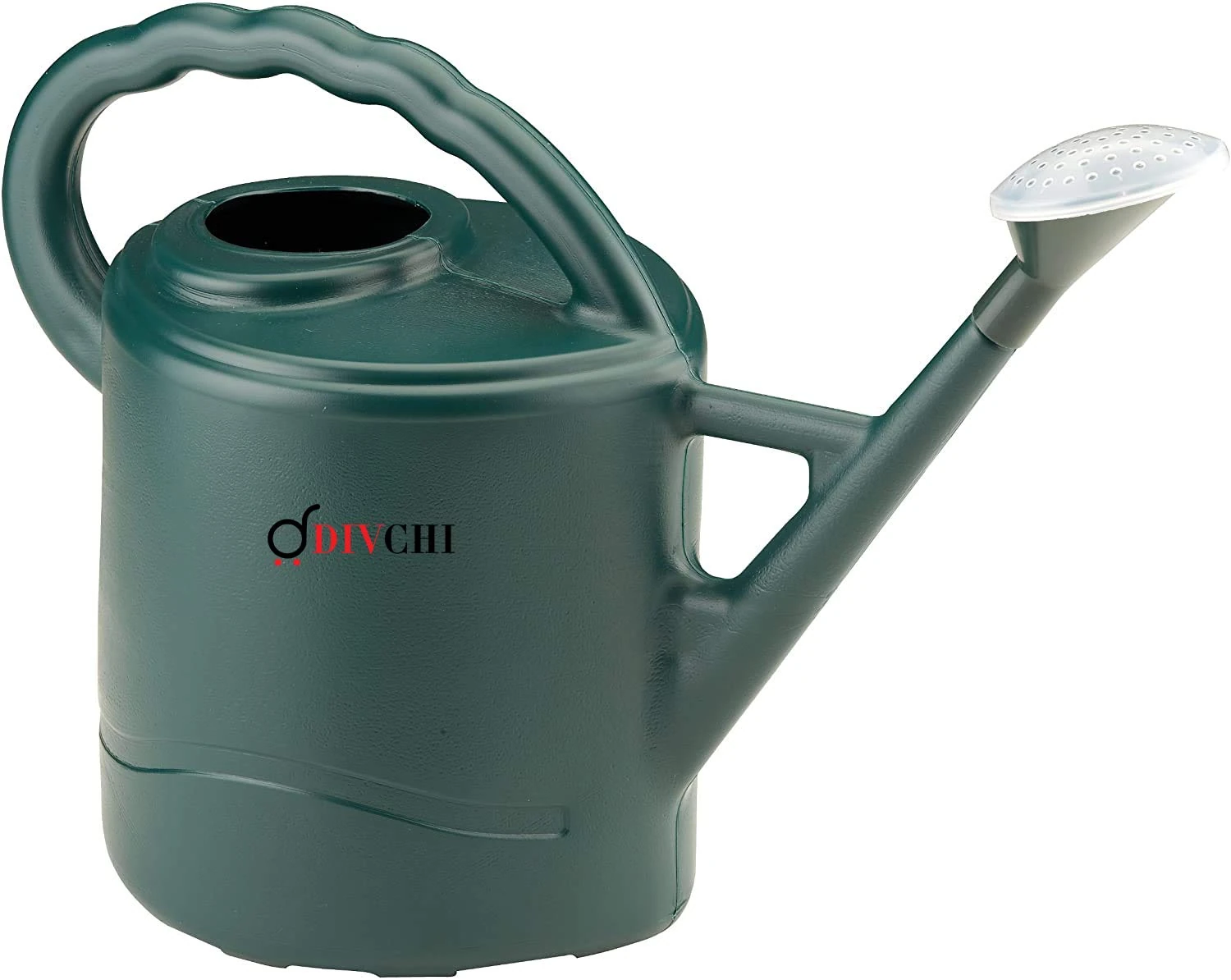 DIVCHI 9Litre/2 Gallon Watering Can, Plastic Garden Essential Big Watering Can with Rose Diffuser Head -Indoor Outdoor Light Weight Can (Green 9L)