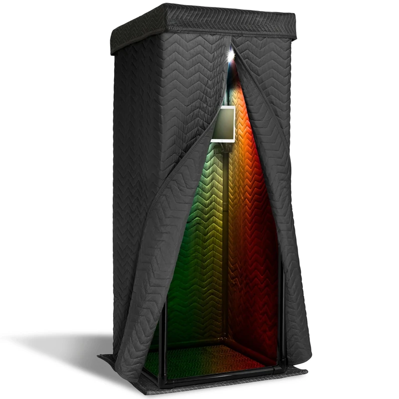Snap Studio Ultimate Vocal Booth | Portable Sound Booth for Recording Echo-Free Vocals | 360 Reverb Stand-In Isolation Shield | Pro-Sound Blankets | Recommended by Rolling Stone