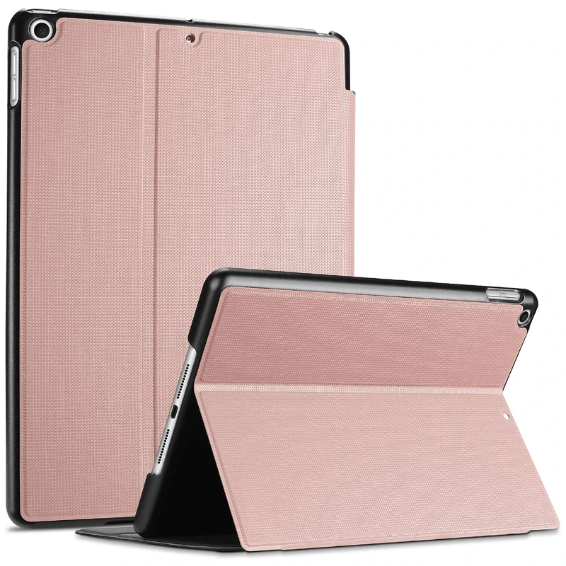 ProCase for iPad 10.2 Case 9th / 8th / 7th Generation 2021 2020 2019, Shockproof Lightweight Slim Protective Book Case Folio Cover, for iPad 7 / iPad 8 / iPad 9 -Rosegold