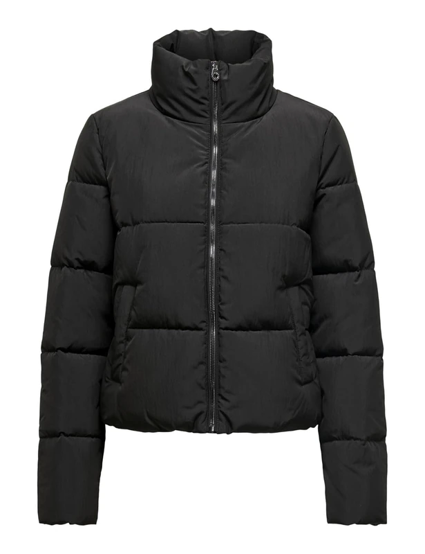 ONLY Womens Onldolly Short Puffer Otw Noos Jacket, Black, M UK