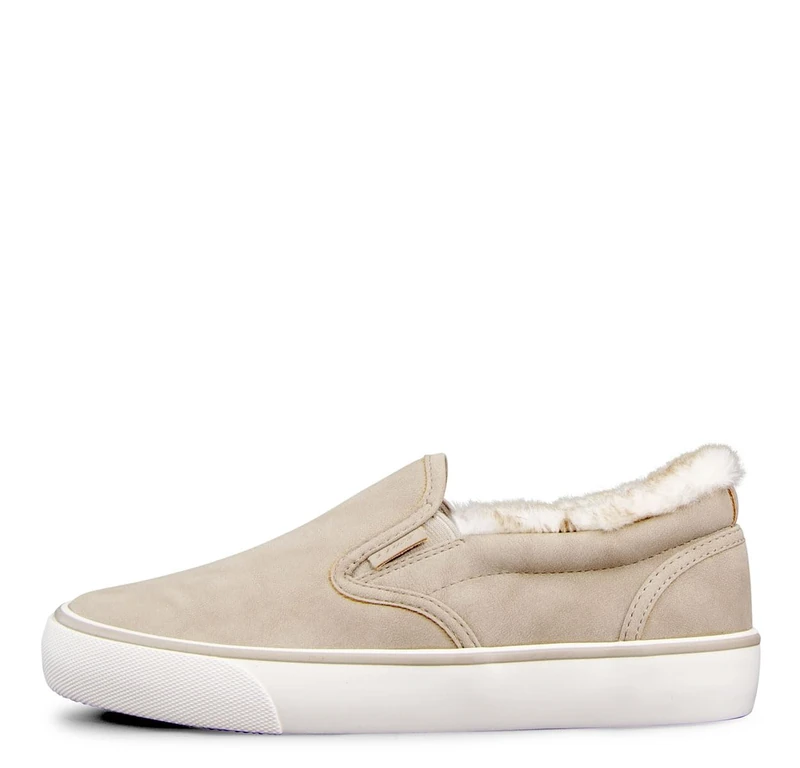 Lugz Women's Clipper LX Fur Sneaker, Fawn/Cream/Off White, 5 UK - Image 1