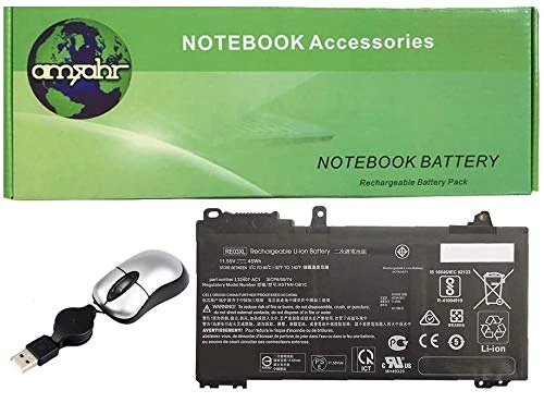 Amsahr Replacement Laptop Battery for HPL32656005, ProBook 430 G6, 440 G6, 445 G6, 445R G6 | Includes Mini Optical Mouse