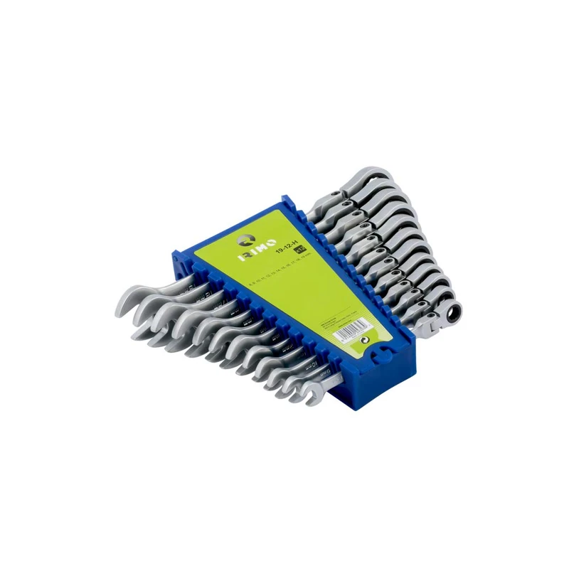 irimo - Set of 12 Articulated Head Combination Wrenches