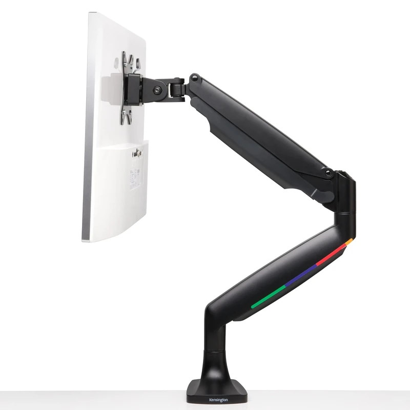 Kensington ONETOUCH HEIGHTADJUST SNGL ARM BLK