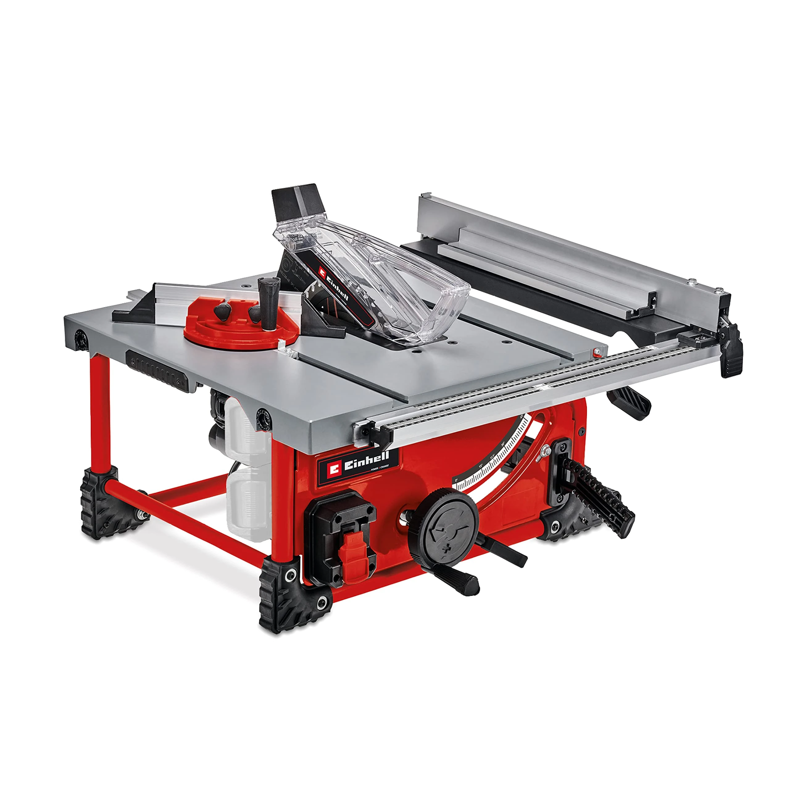 Einhell Power X-Change 18V Cordless Table Saw - Portable Bench Saw For Woodworking, 45° Mitre Cut - TE-TS 36/210 Li Solo Circular Saw (Battery Not Included)