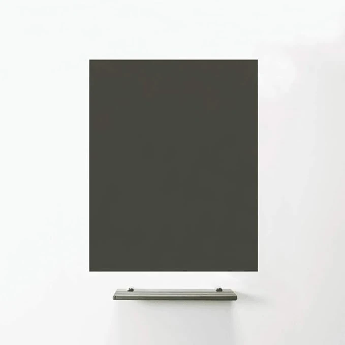 MagniPlan Magnetic Glass Wipe Board for Office, Meeting Room, Classroom, Home Office, Playroom and Bedroom - 900mm x 600mm - Grey