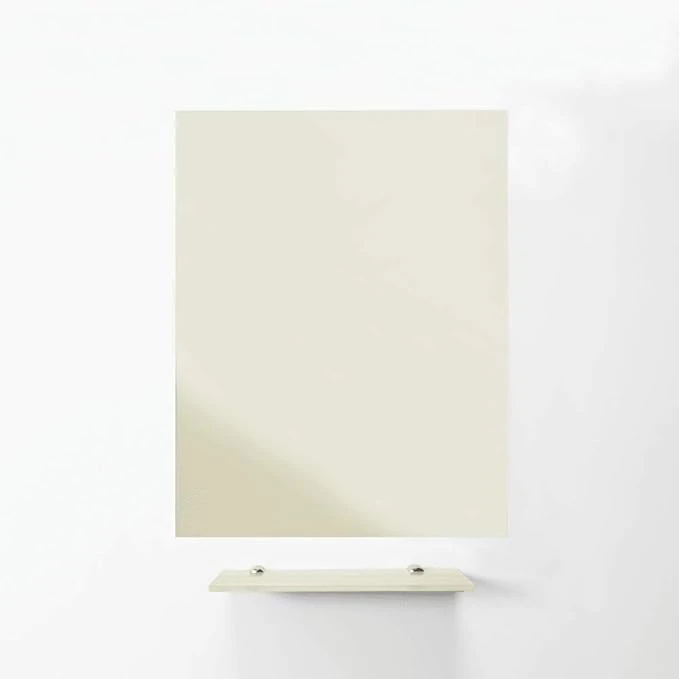 MagniPlan Magnetic Glass Wipe Board for Office, Meeting Room, Classroom, Home Office, Playroom and Bedroom - 900mm x 600mm - Ultra White