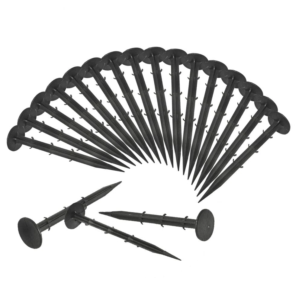 Ram ® 100 x Weed Fabric Garden Pegs Membrane Control Anchor Pegs Tarpaulin Pegs