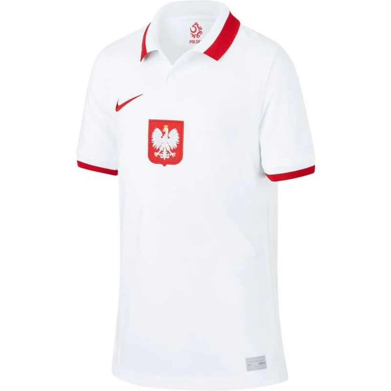 Nike Poland 2020 Stadium Home T-Shirt White/Sport Red 13 Years