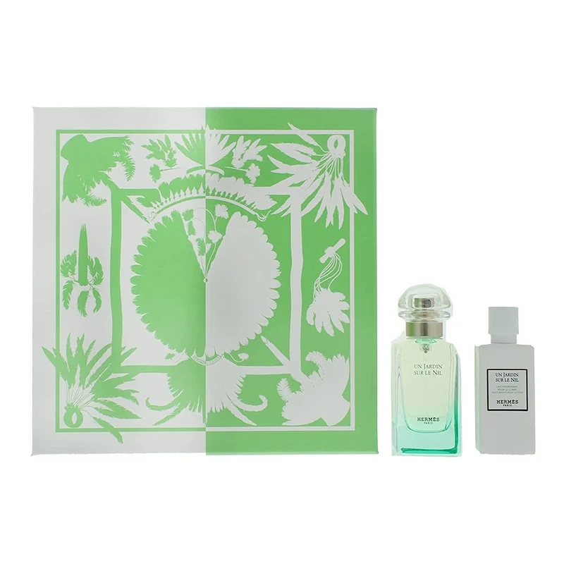 Hermès Un Jardin Sur Le Nil 2 Piece Gift Set: Eau De Toilette 50ml - Body Lotion 40ml