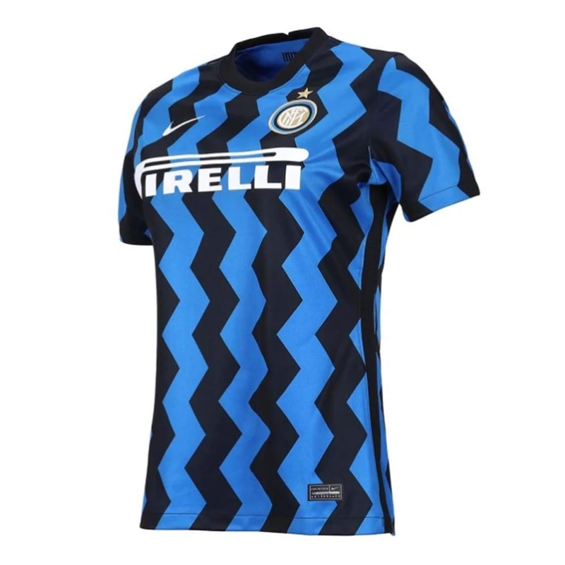 Nike INTER W Nk Brt Stad Jsy Ss HM T-Shirt - Blue Spark/(White) (Full Sponsor), Small