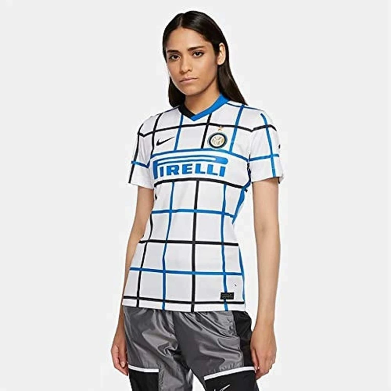 Nike INTER W Nk Brt Stad Jsy Ss AW T-Shirt - White/(Black) (Full Sponsor), X-Small - Image 1