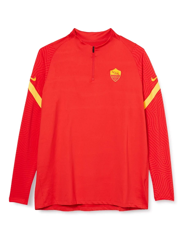 Nike Roma M Nk Dry STRK Dril Top Long Sleeved T-Shirt - University Red/University Gold/(University Gold) (No Spons-PLYR), Large