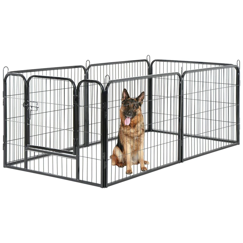 UNDERDOG Extra Heavy Duty Puppy Play Pen 6 x Panel Playpen Indoor/Outdoor Dog Puppy Whelping Pen Pens (LARGE)